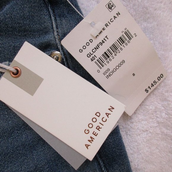 New GOOD AMERICAN Jeans Size 8/29 Distressed Skinny Denim - Picture 13 of 14